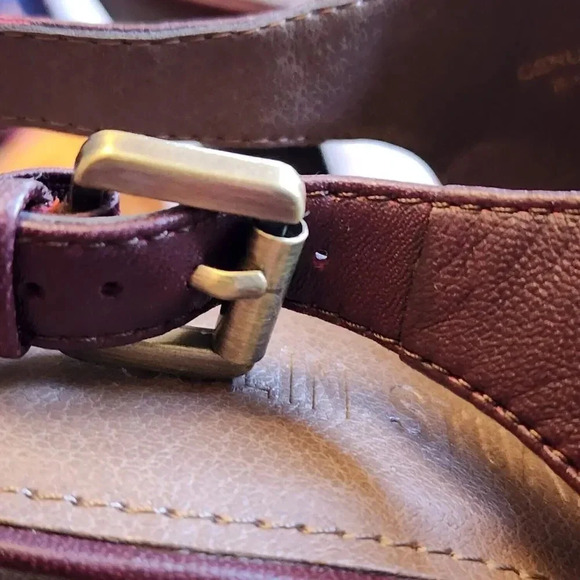 New Colin Stuart Shoes Women's Size 8 Brown Leather Block High Heel Pointed Toe - Picture 6 of 7